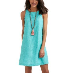 Vineyard Vines Linen Swing Dress Blue